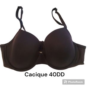Cacique black bra 40DD